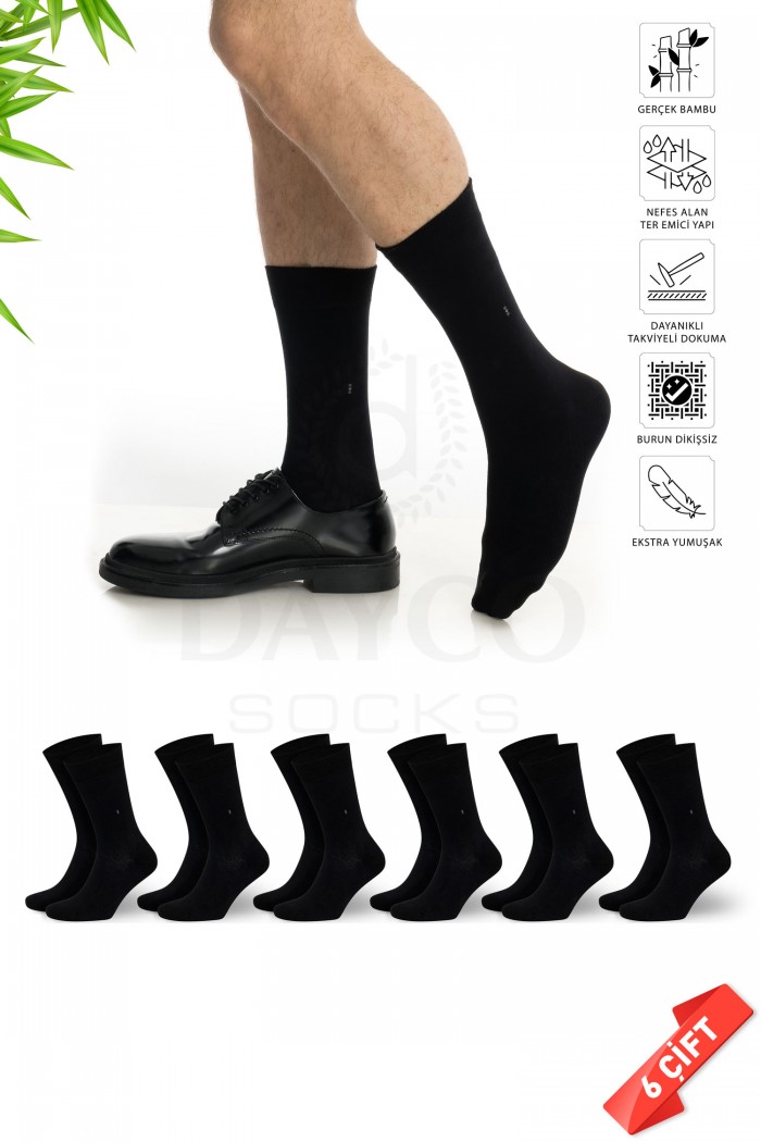 Siyah Renk Premium Dikişsiz Mevsimlik Erkek Bambu Soket Çorap - 10301-SYH-43-46 Siyah Renk Premium Dikişsiz Mevsimlik Erkek Bambu Soket Çorap - 10301-SYH-43-46