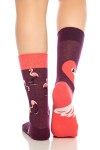 Flamingo Desenli Renkli Soket Çorap - 723-Flami-35-38-SKT